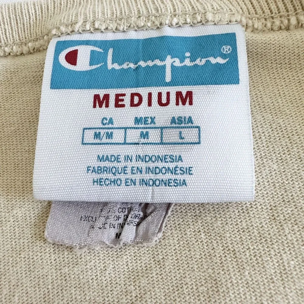 Champion Graphic T-Shirt Men's Medium Beige Cactus Sun Cotton Desert Southwest - Picture 5 of 8